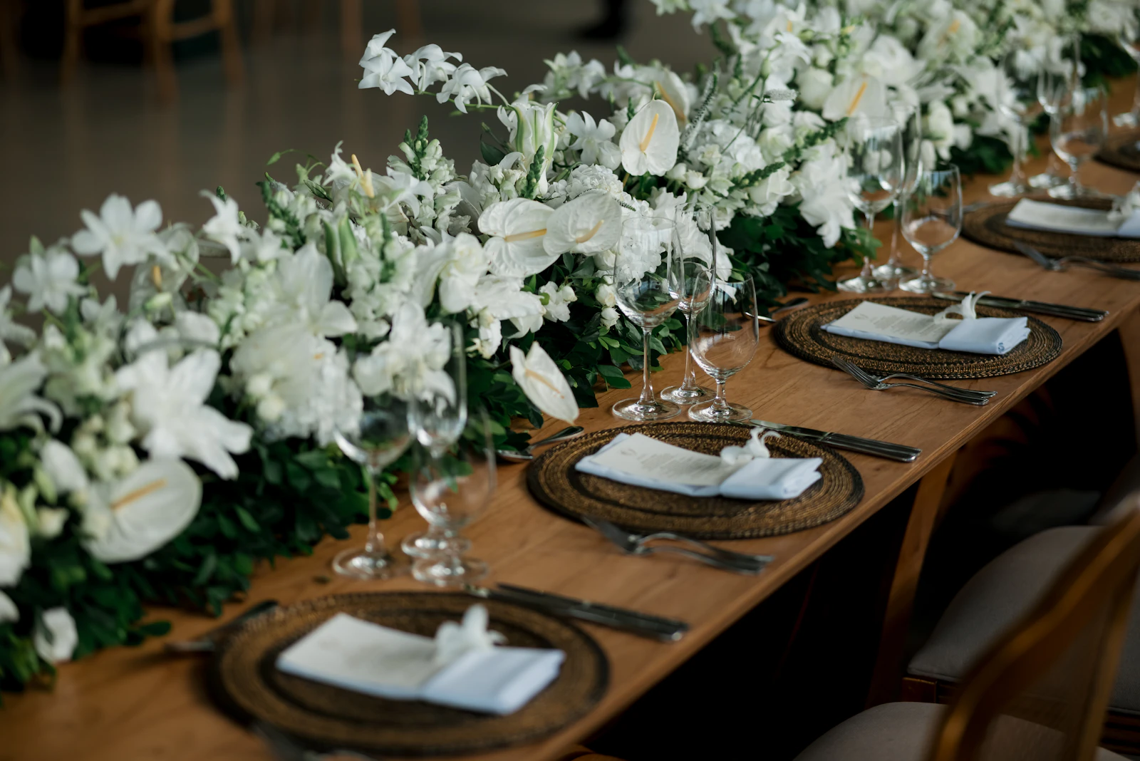 Decoración para la recepción