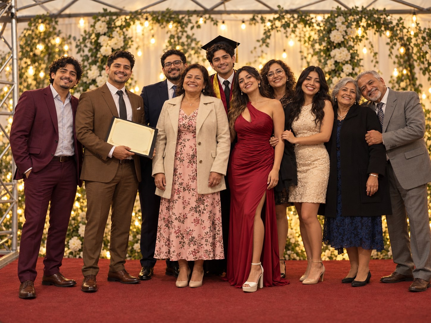 Familia ficticia del novio
